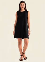 Robe courte sans manche sans manche noir GRACE & MILA femme