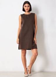 Robe courte sans manche sans manche marron GRACE & MILA femme