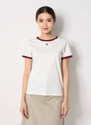 T-shirt stretch manches courtes blanc GRACE & MILA femme