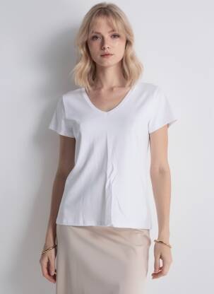 T-shirt sérigraphie floquée manches courtes blanc PIECES femme