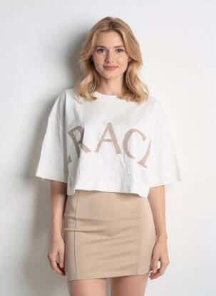 Top manches courtes manches courtes blanc GRACE & MILA femme