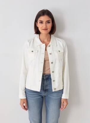 Veste casual col chemisier blanc ONADO femme