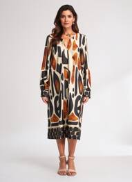 Robe mi-longue manches longues manches longues noir K-DESIGN femme