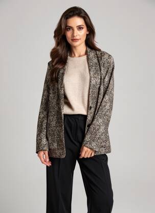 Blazer finition intérieure doublée noir LE TEMPS DES CERISES femme