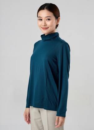 T-shirt manches longues manches longues bleu STREET ONE femme