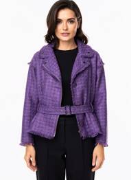 Veste casual finition intérieure doublée violet GOA GOA femme