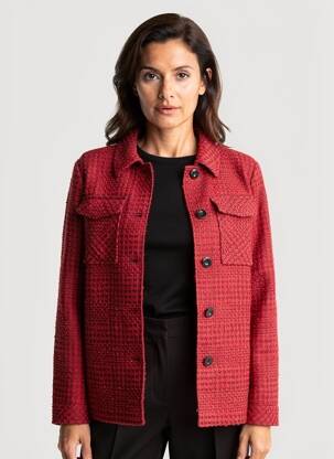 Veste casual coupe droite rouge STREET ONE femme