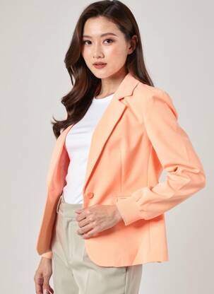Blazer coupe cintrée orange KAPORAL femme
