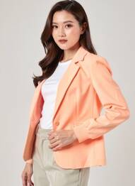 Blazer coupe cintrée orange KAPORAL femme