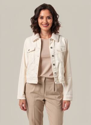 Veste casual coupe droite blanc STREET ONE femme