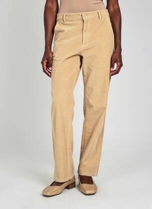 Pantalon droit stretch taille normale beige S.OLIVER femme