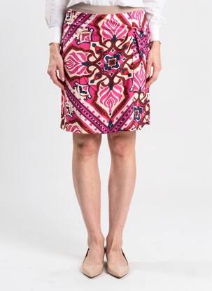 Jupe courte coupe droite rose STREET ONE femme