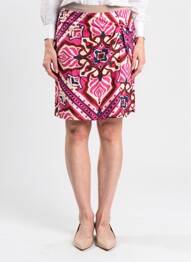 Jupe courte coupe droite rose STREET ONE femme