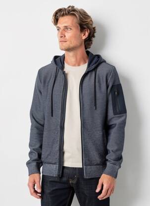 Veste casual capuche bleu S.OLIVER homme