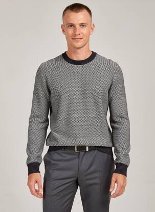 Pull col rond manches longues noir S.OLIVER homme