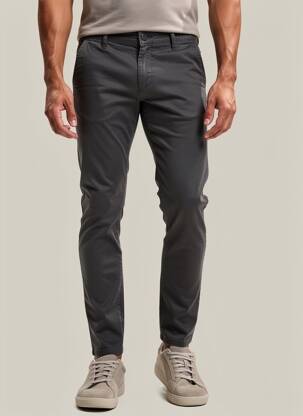 Pantalon chino stretch taille normale gris S.OLIVER homme
