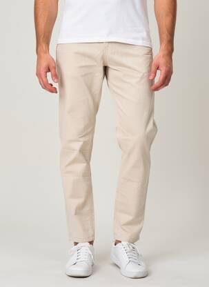 Pantalon chino stretch taille normale beige STREET ONE homme