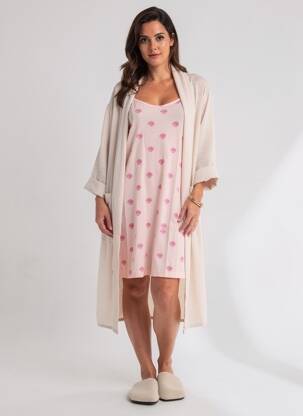 Nuisette/combinette stretch rose ARTHUR femme