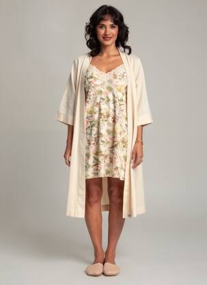 Nuisette/combinette stretch beige ANTIGEL femme