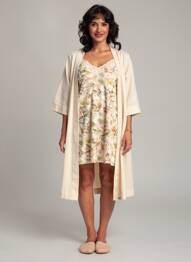 Nuisette/combinette stretch beige ANTIGEL femme