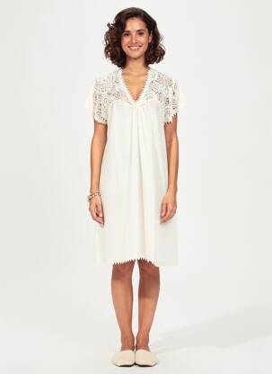 Nuisette/combinette légère et transparente beige MARJOLAINE femme
