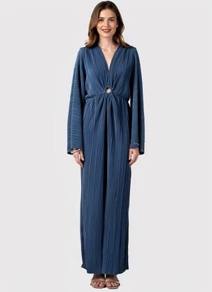 Combi-pantalon coupe cintrée manches longues bleu Y.A.S femme