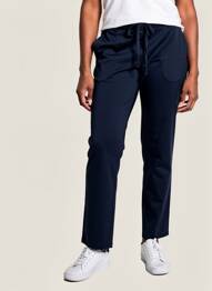 Pantalon chino taille normale taille normale bleu ELLE EST OU LA MER femme