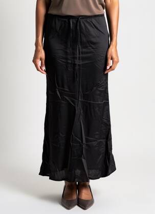 Jupe longue coupe fluide noir GRACE & MILA femme