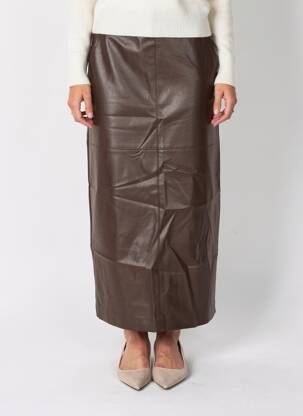 Jupe longue imprimé fantaisie marron GRACE & MILA femme