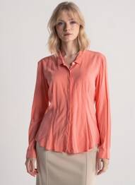 Chemisier coupe cintrée manches longues rose HARTFORD femme
