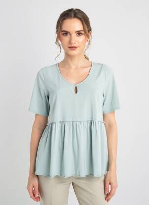 Top manches courtes manches courtes bleu MES SOEURS ET MOI femme