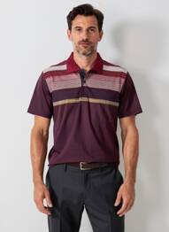 Polo tissage jersey manches courtes rouge CAP 10 TEN homme
