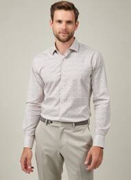 Chemise manches longues coupe cintrée blanc STRELLSON homme
