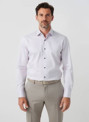 Chemise manches longues coupe cintrée gris STRELLSON homme