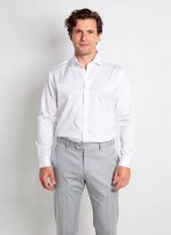 Chemise manches longues coupe cintrée blanc STRELLSON homme
