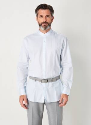Chemise manches longues fermeture boutonnée sur le devant bleu STRELLSON homme