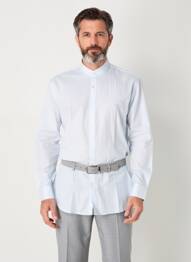 Chemise manches longues fermeture boutonnée sur le devant bleu STRELLSON homme