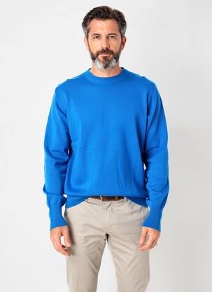 Pull stretch manches longues bleu ESTHEME homme