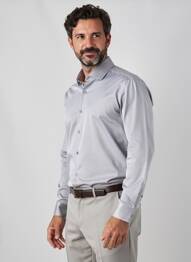 Chemise manches longues coupe cintrée gris STRELLSON homme