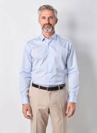 Chemise manches longues coupe cintrée bleu STRELLSON homme