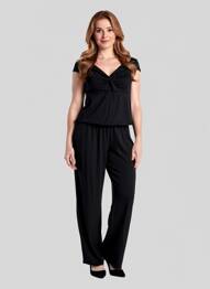 Combi-pantalon manches courtes manches courtes noir ANTIGEL femme