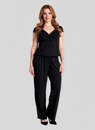 Combi-pantalon manches courtes manches courtes noir ANTIGEL femme