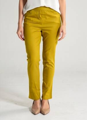 Jegging tissage popeline taille normale jaune PIMENT ROUGE femme