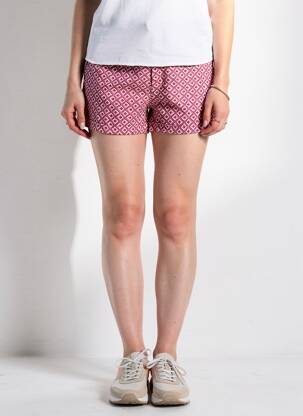 Short fermeture zippée sous rabat avec crochet rose FREEMAN T.PORTER femme