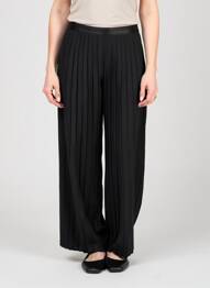 Pantalon large taille normale taille normale noir B.YOUNG femme