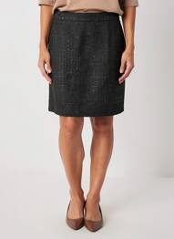 Jupe courte taille à pinces noir CREAM femme