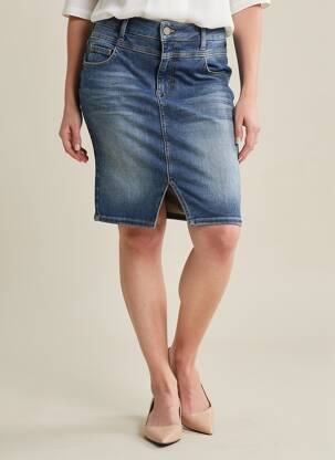 Jupe courte poches bleu FREEMAN T.PORTER femme