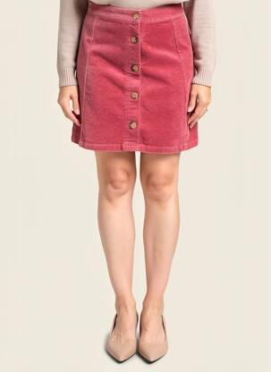 Jupe courte taille normale rose C'EST BEAU LA VIE femme