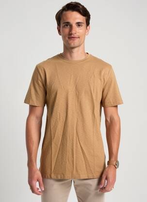 T-shirt coupe droite manches courtes marron WHITE STUFF homme