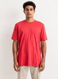 T-shirt coupe droite manches courtes rouge WHITE STUFF homme